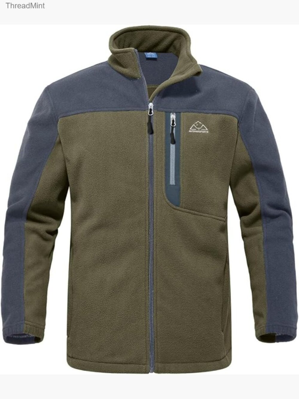 Men's Fleece Jacket Full Zip Lightweight Outdoor Hiking Winter Coat